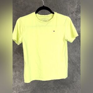 Tommy Hilfiger Boys Lime Green Logo T-Shirt | Size M (Boys)